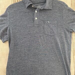 Vineyard Vines Boy’s Heathered Blue Polo Shirt